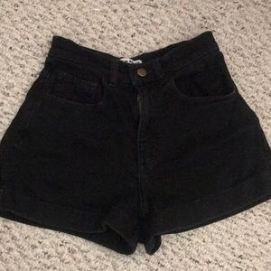 American Apparel Roll Denim Shorts